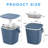 Portable Ice Bucket Table For Parties 3 In1 Ice Cooler Cocktail Patio Cool Bar Table For Camping Poolside Party