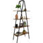 Étagère échelle style A à 4 niveaux 68,5 "de style industriel, brun