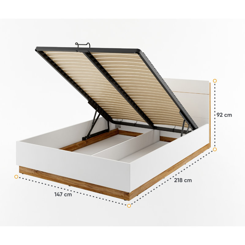 Bumpy Ottoman Storage Bed, European Double (140 x 200cm)