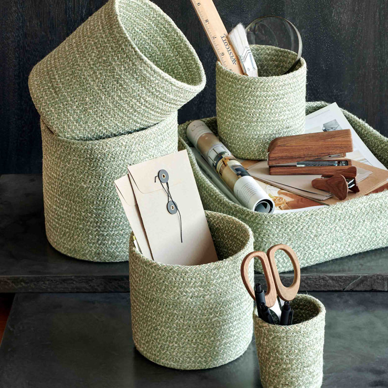 Gracie Oaks Berkey Fabric Decorative Basket