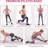 Durable & Comfortable Fabric Resistance Bands – 6-Pack Exercise Loops for Home Gym, Yoga, Pilates – Heavy/Medium/Light Strength Levels – For Women & Men – Ideal for Glutes, Legs, Full Body
