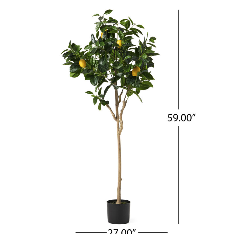 Artificial Lemon Tree For Home Wall