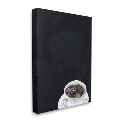 Stupell Industries Contemporary Coffee Cup Saucer Breakfast Kitchen Drink By Stacy Gresell - Painting In Wrapped Canvas