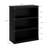 3-Tier Farmhouse Bookcase, Low Wooden Bookshelf with Open Storage Shelves-918494860