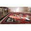 Bold Red Tribal geometric Antique Native American Navajo Flatweave Rug