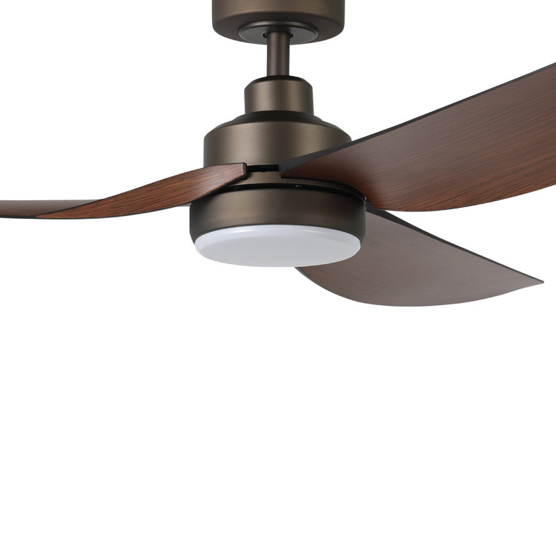 Cutshall 56 inch Ceiling Fan, Dark Brown Wood