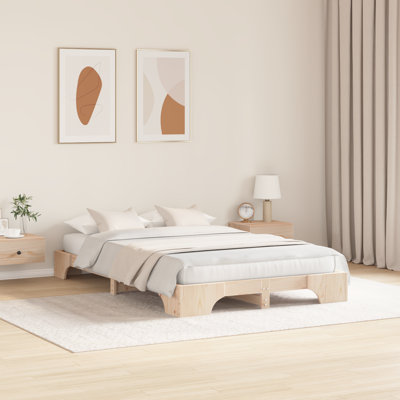 Bed Frame Solid Pine Wood