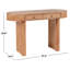 Bureau ovale en bois 2 tiroirs Gialana