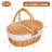 Wicker Picnic Basket with Removable Liner