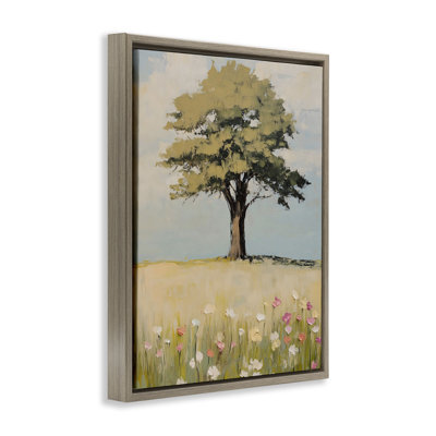 Grown Oak Tree in Field Floating Frame, design by Franklyn Gregory