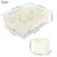 Boîte à collation à 8 compartiments LLMRR, plateau de service divisé avec couvercle et poignée, boîte à collation transparente, boîte à collation et plateau à fruits pour les voyages sur la route, les fêtes, les légumes, les fruits, les bonbons, paquet de 2, beige-129930932-129930931