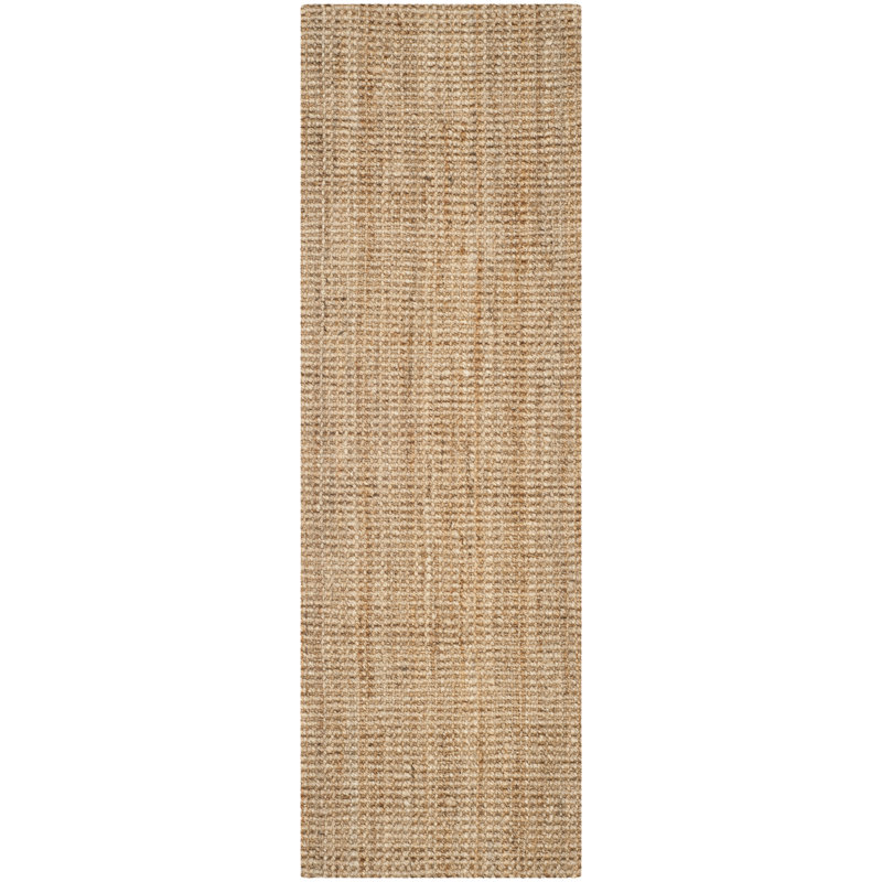 Williams Solid Colour Jute / Sisal Hand Woven Area Rug, Runner 69 x 213cm