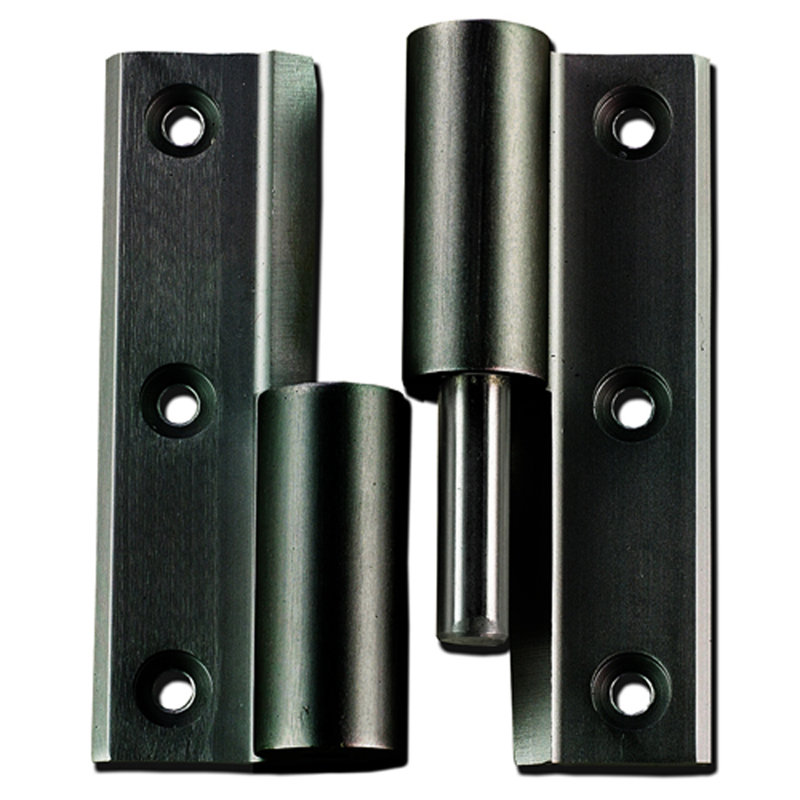 Deluxe Bronze Surface Mount Door Hinge Kit with Removable Pin