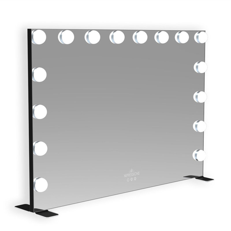 Miroir de maquillage Glamour, Noir