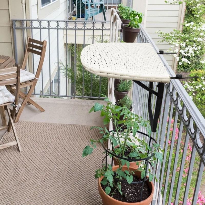 Table de balcon Mohrsville, Blanc