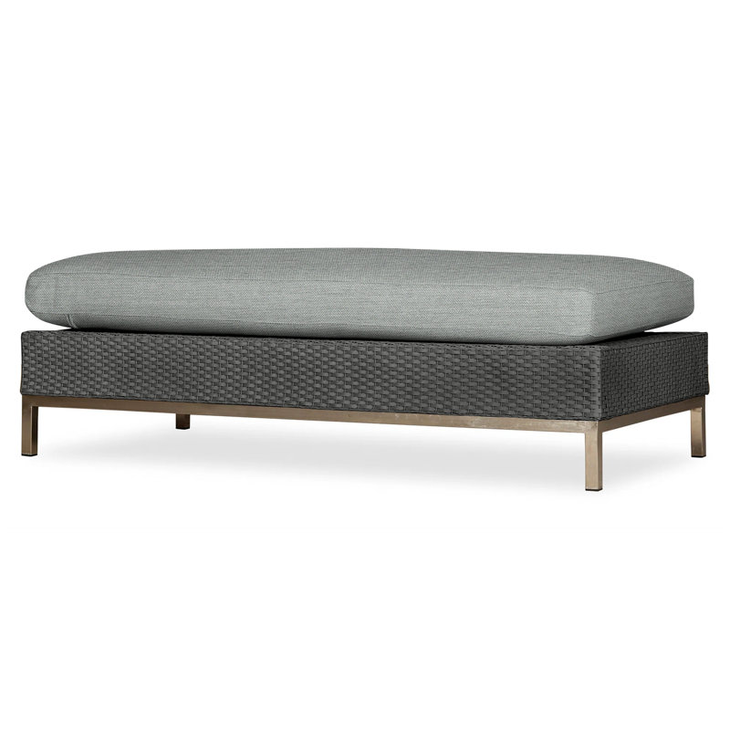 Elements Outdoor Ottoman, Demo Skyway, Hickory