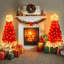 Arbre de Noël illuminé en forme de chapeau de Noël, ensemble de 2 arbres artificiels de 4 pi avec lumières blanches chaudes, arbre de Noël pour la décoration intérieure et extérieure