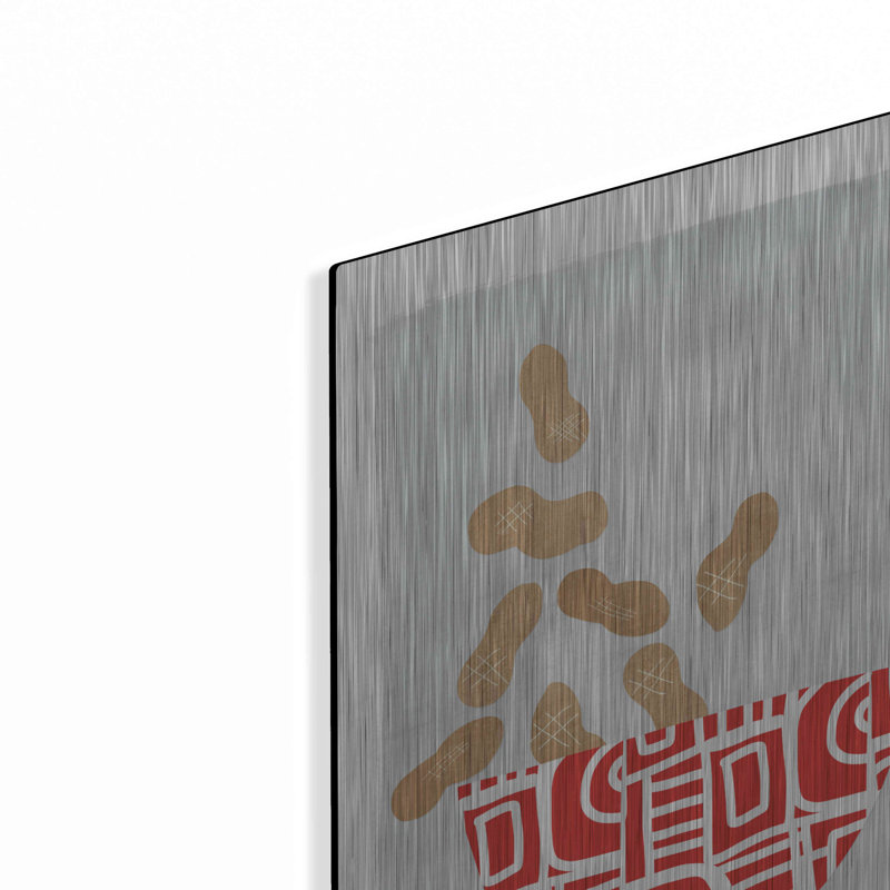 Winston Porter «Bowl of Peanuts» par Linda Woods, art mural en métal, H 16 po x l 12 po