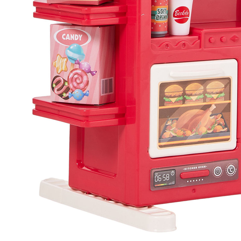 Kids Pretend Kitchen Set with Sink, Oven & Accessories