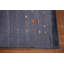 Tapis oriental rayé Gabbeh 9 x 12