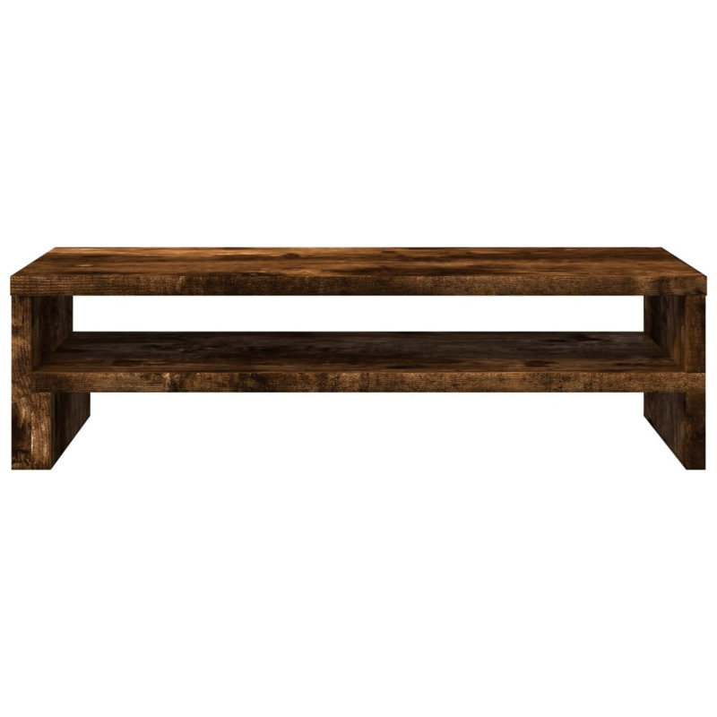 Beesan Manufactured Wood Monitor Stand, Smoked Oak