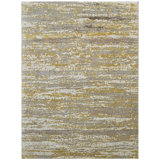 One-of-a-Kind Rectangle 8'11" x 11'10" Area Rug in Gold/Silver