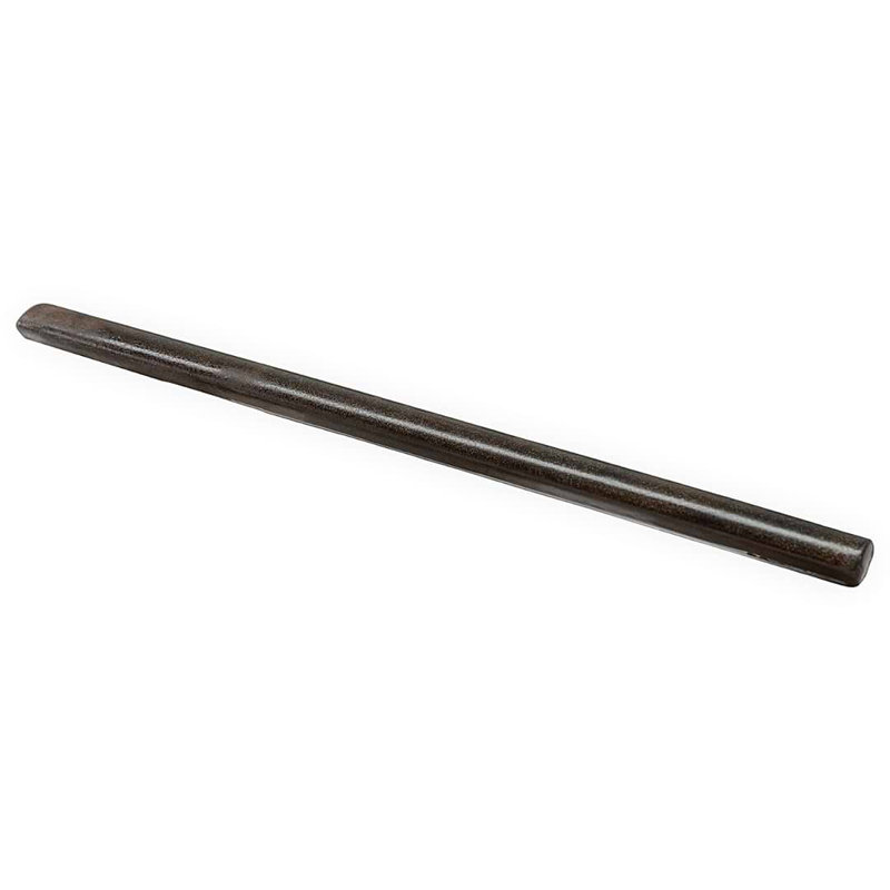 Emery .5x8 Handmade Crackled Glossy Terracotta .25 Round Bullnose, Copper