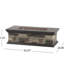 Foyer rectangulaire 50 000, en forme d'oxyde de magnésium, gris pierre, l 57,03 po x P 26,45 po P 17,3 h, sans assemblage requis
