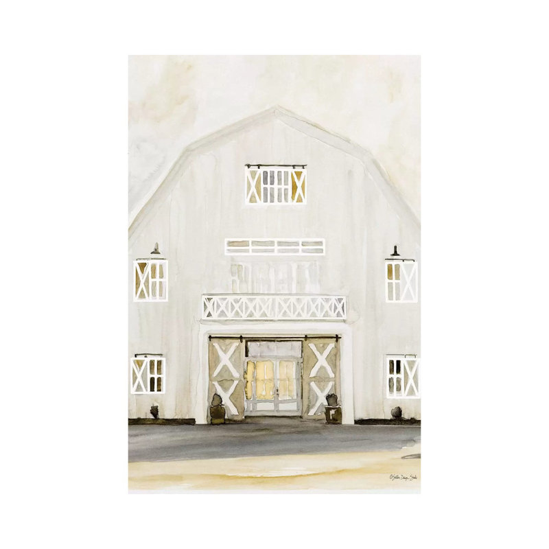 Wedding Barn - Painting on Canvas, 66.04 cm H x 45.72 cm W x 1.91 cm D, Wrapped Canvas