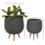 Ensemble de pots à fleurs 2 pièces-389091360