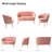 Hendrix Velvet Channel Tufted Living Room Set-81912052