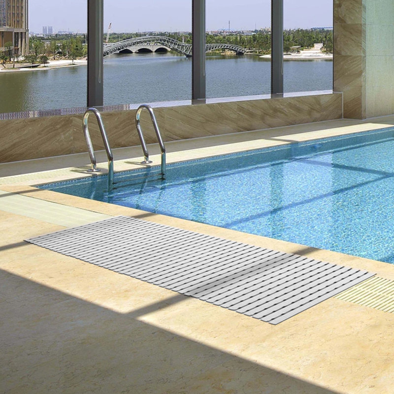 PVC DUCKBOARD SHOWER MAT PVC Non-Slip Shower Mat, Grey
