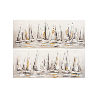 2 Piece Wrapped Canvas Painting Set