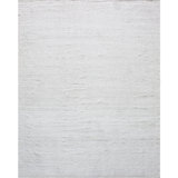 Hand Knotted Area Rug in White