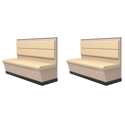 Banc rembourré en similicuir Light Luxury