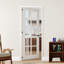 Intérieur Porte en verre transparent à 10 panneaux avec porte à garde-manger avec panneau à noyau solide et bande à assemblage rapide-124379651-124379652