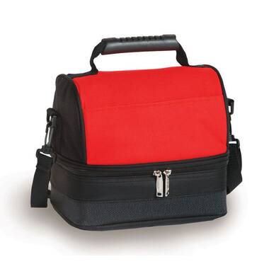 IGLOO Lunch Box Red and Black with Shoulder strap