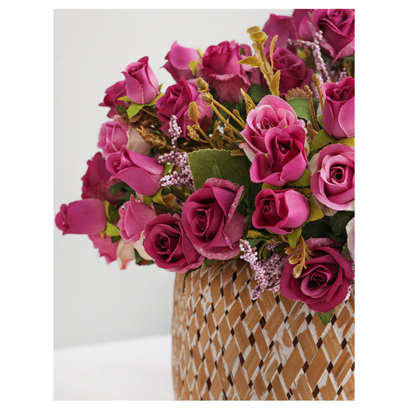 Faux fleurs artificielles pour la maison Kondieu, Mauve