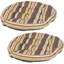 Coussins de sol capitonnés 22 po pour chaise de sol ou d'extérieur - Rayures chocolat-1337928304