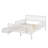 Storage Bed Frame For Kids, Wood Bed With 2 Drawers,Platform Bed With Guardrails On Both Sides For Kids, Girls, Boys-284623389-284623388