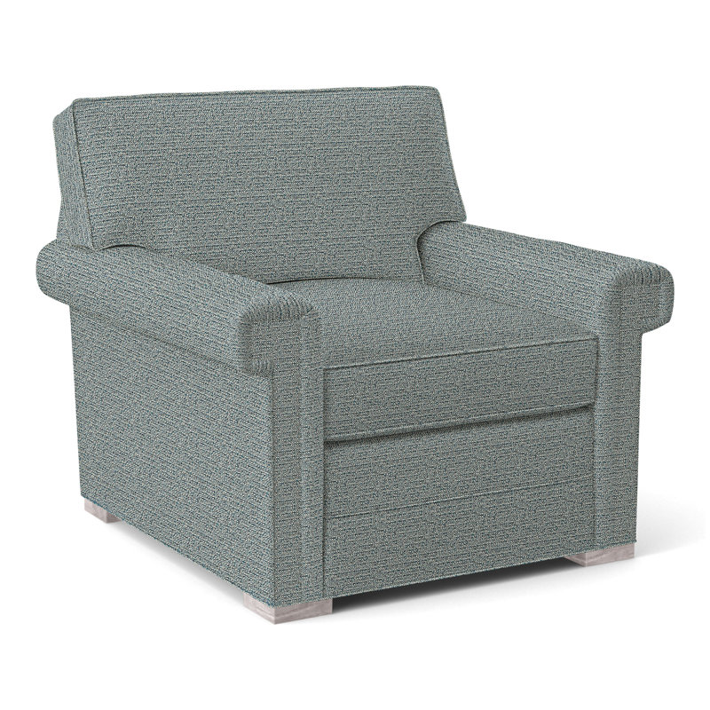 Fauteuil 36 po Davidson, Non, Cobalt Tuck, Gris tourterelle