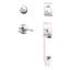 Century Handleset with Deadbolt and Accent Door Lever and Rosette-40779443-40779451