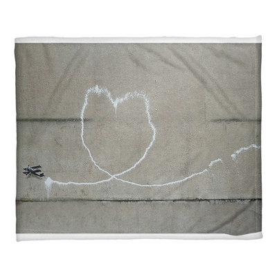 Banksy Sewn Throw Blanket