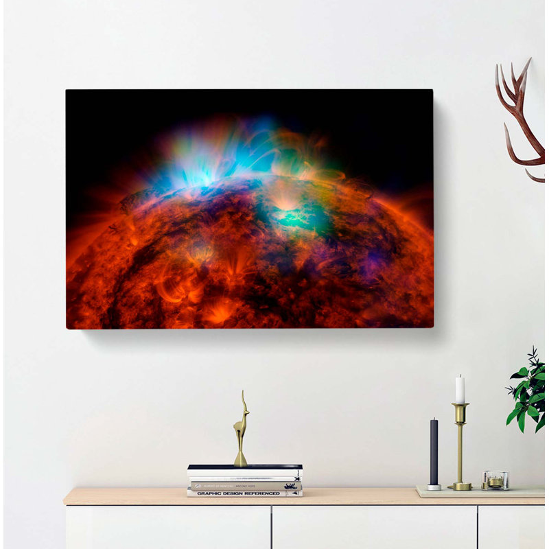 Light Of The Sun In Abstract - Wrapped Canvas Print, 35cm H x 50cm W x 3cm D