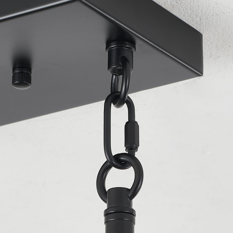 Lustre linéaire à cinq lumières Farmhouse, White - 32"