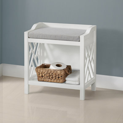 Upholstered Shelves Storage Bench