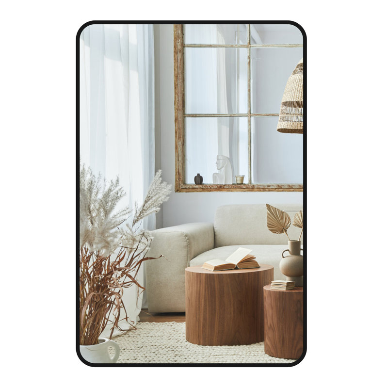 Sarahlouise Aluminium Rectangle Wall Mirror, 30'' x 22''