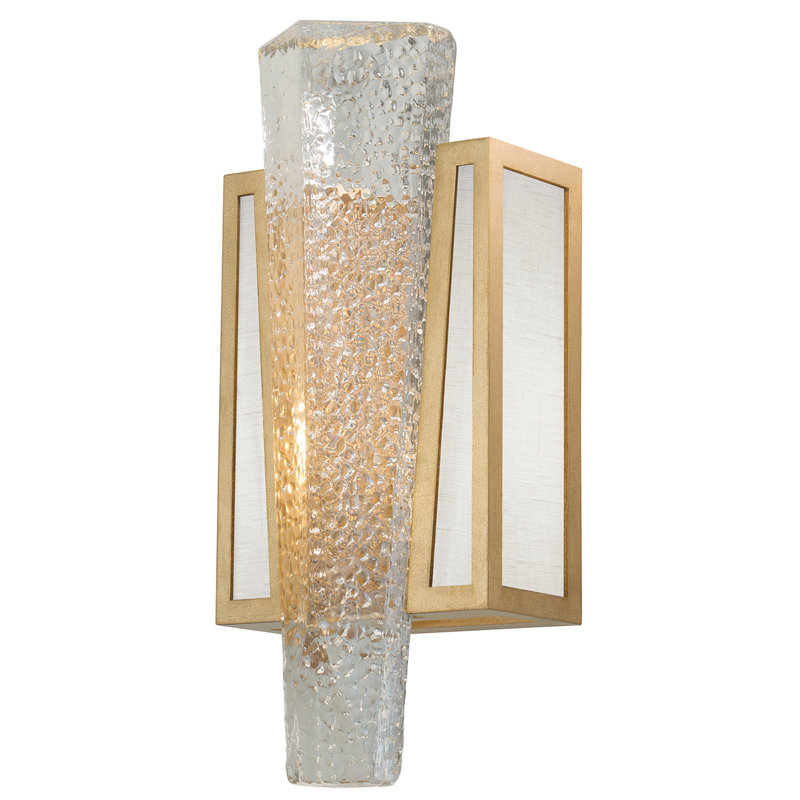 Crownstone Flush Mounted Sconce, Gold