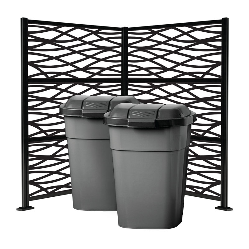 Grille 2 pi. X 4 pi Ensemble de cadre de rideau en aluminium
