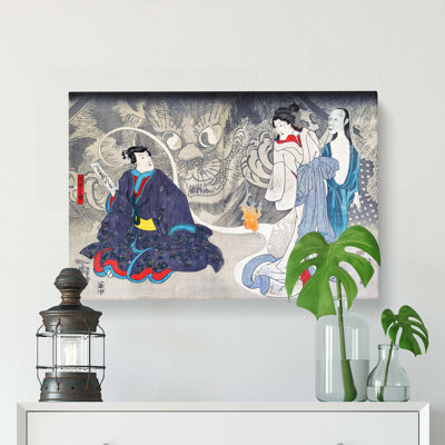 Scene From A Ghost Story by Utagawa Kuniyoshi - Wrapped Canvas